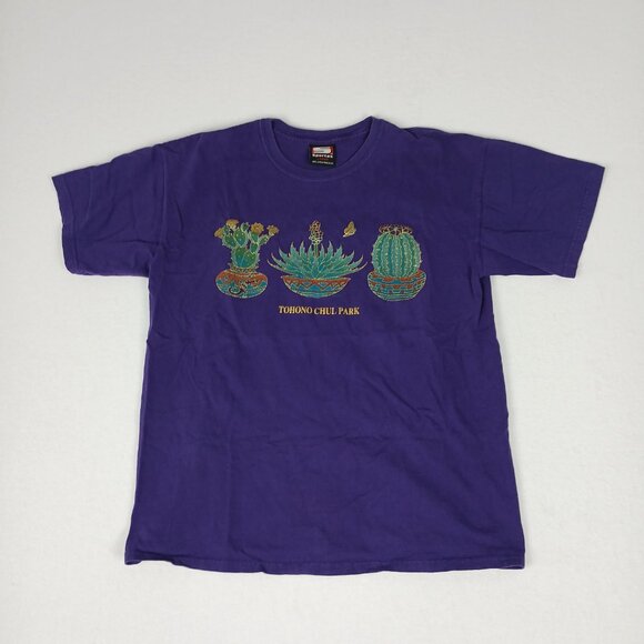 Vintage Made in USA Tohono Chul Park Cactus Native Southwest Tucson Arizona Tee - Picture 4 of 7
